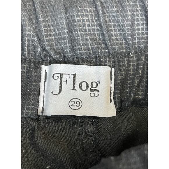 Bevy Flog Pants Womens 29 Blue Striped Elastic Waist Drawstring Stretch Slim Fit - Picture 4 of 14